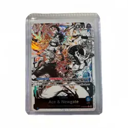 Bandai Ace & Newgate Leader Foil 5000 Power One Piece CCG - Image 1
