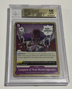 2024 One Piece Conquerer Ragnaraku EB01-039 Memorial Collection Beckett 10 - Image 1