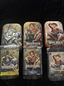 One piece mini tin promo vol 2 Set Of 3 Op-13 ENGLISH Luffy, Sabo, Ace - Image 1