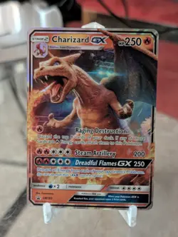 Pokemon TCG Charizard GX Holo Ultra Rare Card SM195 - Image 1