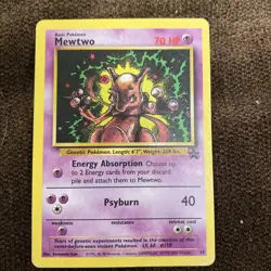 Mewtwo 14 Movie Promo Pokemon Card WOTC - Image 1