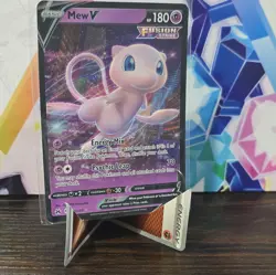 Holo Mew V 060/159 Ultra Rare Crown Zenith Pokemon TCG Mint Card - Image 1