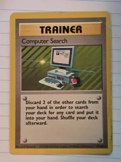 Computer Search - 71/102 - Pokemon Base Set Unlimited Rare Card WOTC HP - Image 1
