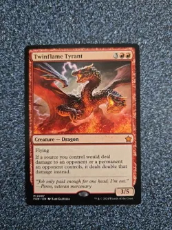 MTG: Twinflame Tyrant | Non-Foil | Magic Foundations | Pack Fresh NM | - Image 1