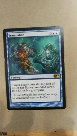 TRAUMATIZE M14 Magic 2014 MTG Blue Sorcery RARE - Image 1