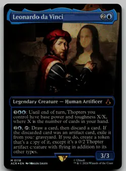 Leonardo da Vinci (Borderless) M Universes Beyond: Assassin's Creed 118 NM - Image 1