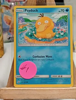 Pokemon TCG Psyduck 26/181 SM Team Up Regular Common NM - Image 2