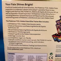 Pokemon Hidden Fates Sun & Moon Elite Trainer Box ETB - Factory Sealed New - Image 3