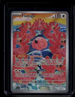 Pokemon TCG Flamigo 227/193 Paldea Evolved Illustration Rare NM - Image 1