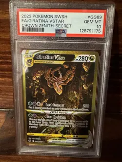 2023 POKEMON SWORD & SHIELD CROWN ZENITH SECRET FULL ART/GIRATINA VSTAR PSA 10 - Image 1