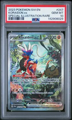 2023 POKEMON SVI EN-SCARLET & VIOLET #247 KORAIDON EX PSA 10 - Image 1