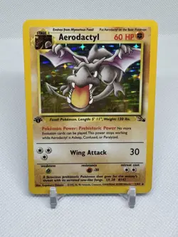 Aerodactyl 1999 Pokemon Fossil 1st Edition #1/62 - Image 1