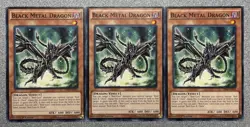 Black Metal Dragon LDK2-ENJ06 (x3) Legendary Decks II 1st Edition LP - Image 1