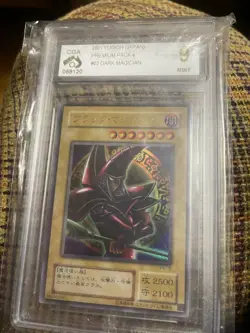 Yu-Gi-Oh! 2001 Premium Pack 4 P4-02 Dark Magician CGA 9 Mint Japanese - Image 1