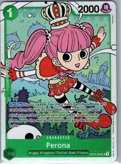 Perona OP12-034 SR Legacy of the Master - One Piece Card - NM - Image 1