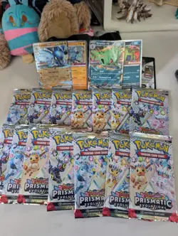 Prismatic Evolutions Lucario & Tyranitar Premium Collection - NO JUMBO CARD - Image 1