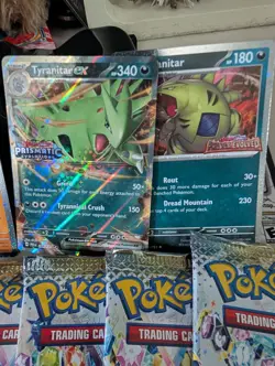 Prismatic Evolutions Lucario & Tyranitar Premium Collection - NO JUMBO CARD - Image 3