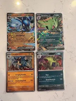 Prismatic Evolutions Lucario & Tyranitar Premium Collection - NO JUMBO CARD - Image 4