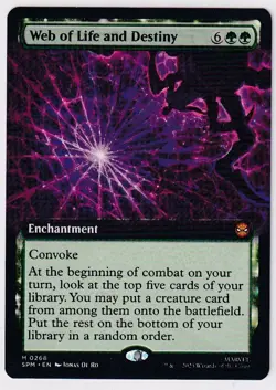 Web of Life and Destiny (Extended Art) Marvel's Spider-Man MTG Regular - Image 1