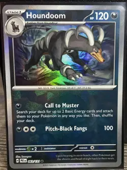 ⭐Houndoom (Poke Ball Pattern) 063/131 Prismatic Evolutions Holo Pokemon⭐ - Image 3