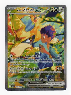 Pokemon TCG Hop's Zacian EX Special Illustration Rare Card 186/159 JTG NM - Image 1