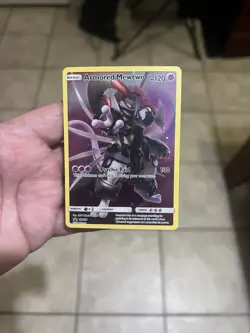 Pokemon TCG Armored Mewtwo Holo Rare Black Star Promo Card SM228 - Image 1