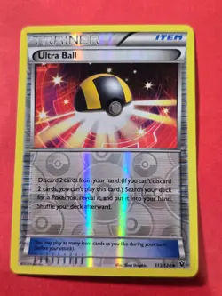 2016 Pokemon XY Fates Collide Reverse Foil #113 Ultra Ball, UC, cd1 - Image 1