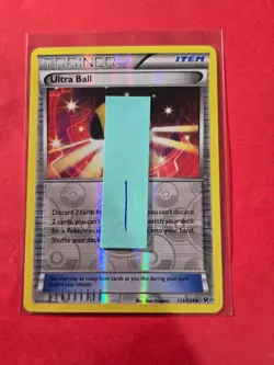 2016 Pokemon XY Fates Collide Reverse Foil #113 Ultra Ball, UC, cd1 - Image 3