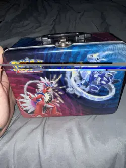 Pokemon TCG Empty Lunch Box Chest Tins Set of 4 And Lot Of Empty Mini Tins - Image 4