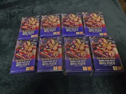 Lot of 8, One Piece The Azure Sea's Seven (OP14) Double Pack Set Vol. 9 Sealed - Image 1