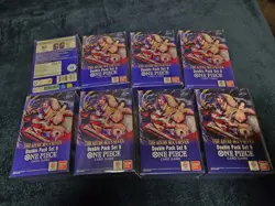 Lot of 8, One Piece The Azure Sea's Seven (OP14) Double Pack Set Vol. 9 Sealed - Image 2