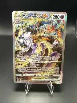 Pokemon TCG Mewtwo VSTAR Crown Zenith Holo Rare Card GG44/GG70 - Image 1