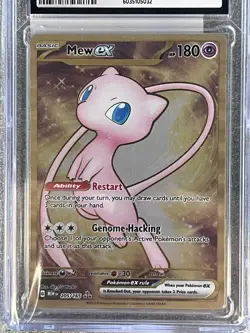 Mew ex (Ultra Premium Collection Metal Card) Pokemon 151 CGC 9 Mint - Image 2