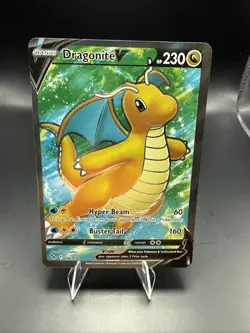 Pokemon Dragonite V (Full Art) 076/078 Pokemon GO Ultra Rare Pokemon Card - Image 1