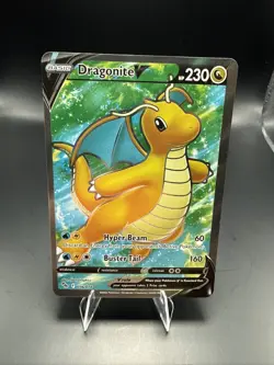 Pokemon Dragonite V (Full Art) 076/078 Pokemon GO Ultra Rare Pokemon Card - Image 2