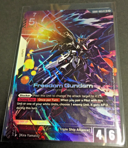 Gundam Card Game - Freedom Gundam (LR+) - Newtype Rising (GD01) - UNPLAYED - NM - Image 1