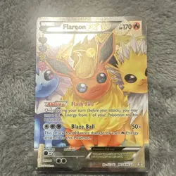 Pokemon Flareon EX Full Art Ultra Rare RC28/RC32 Generations Holo Fire Type Card - Image 1