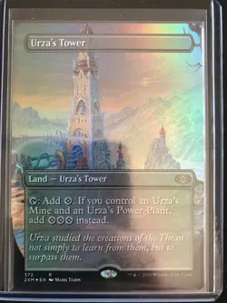 Urza's Tower FOIL Borderless - Double Masters 2XM Rare MTG NM/M - Image 1