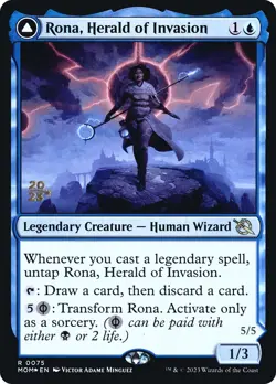 Rona, Herald of Invasion Rona, Tolarian Obliterator Prerelease FOIL MOM NM - Image 1
