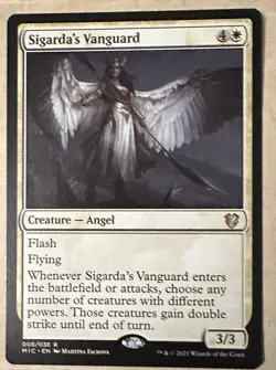 Sigarda's Vanguard Commander: Innistrad: Midnight Hunt NM-Mint MTG - Image 1
