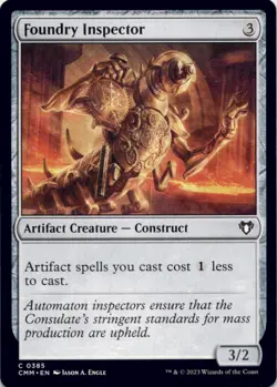 MTG Foundry Inspector Normal NM Commander Masters Magic 385 - Image 1