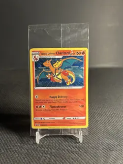 Pokemon TCG Special Delivery Charizard SWSH075 Sword & Shield Promo Holo Sealed - Image 1