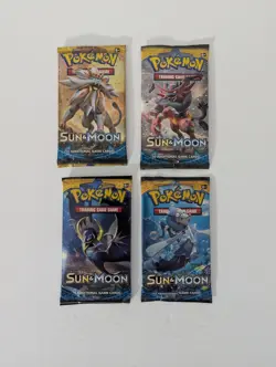 Pokemon Sun and Moon Base Set - 4x Booster Packs Factory Sealed (Listing 3) - Image 1
