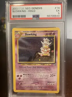 Pokemon TCG Slowking Neo Genesis 14 Holo Holo - PSA 5 - Image 1