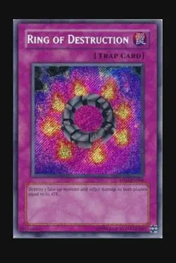 Ring of Destruction RP02-EN066 Retro Pack 2 Unlimited|Unlimited Edition Secret R - Image 1