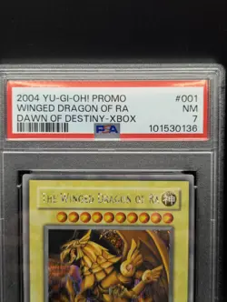 Yugioh The Winged Dragon of Ra DOD-001 Dawn of Destiny PSA 7 - Image 2