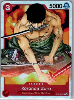 Roronoa Zoro ST01-013 SR Starter Deck 1: Straw Hat Crew - One Piece Card - NM - Image 1