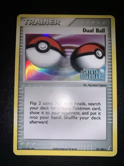 Pokemon Card Dual Ball 78/100 Ex Crystal Guardians Eng English Stamped Holo - Image 1