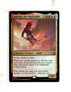 MTG SkeenAB Aurelia the Warleader from FDN. NM. - Image 1