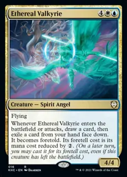 MTG Commander Kaldheim R Ethereal Valkyrie #016 - Image 1